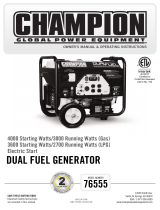 Champion 76555 Owner's Manual & Operating Instructions