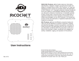 ADJ Ricochet User manual