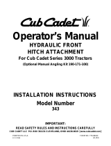 Cub Cadet 343 User manual