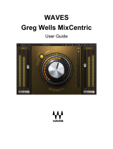 Waves Greg Wells MixCentric Owner's manual
