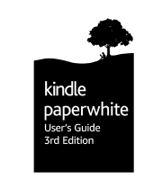 Amazon KINDLE PAPERWHITE - User manual