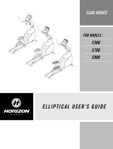 Horizon Fitness CLUB E800 User manual
