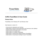 Griffin PowerMate USB Owner's manual