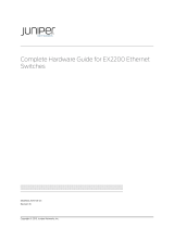 Juniper EX2200 Series User manual