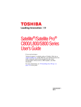 Toshiba S800 User manual