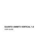 Suunto AMBIT3 VERTICAL 1.0 User manual