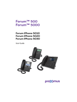 Proximus Forum 5010 User manual