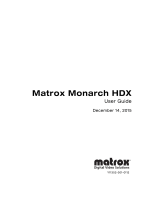 Matrox Monarch HDX User manual