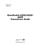 Alcatel-Lucent OmniSwitch 6350 Owner's manual