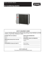 Bryant Air Conditioning System Owner's manual