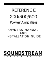 Soundstream Reference Series 500 Owner's Manual And Installation Manual