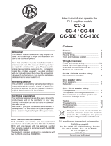 DLS CC-2, CC-4, CC-44, CC-500, CC-1000 Owner's manual