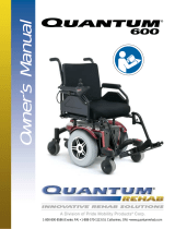 Quantum Rehab Power Chairs 600 Owner's manual