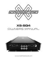 Crossfire XS-SQ4 Amp Owner's manual