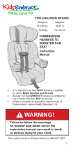 Kids Embrace COMBINATION HARNESS TO BOOSTER CAR SEAT User manual