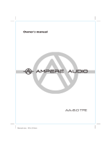 Ampere Audio AA-8.0 TFE Owner's manual