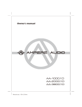 Ampere Audio AA-1000.1D Owner's manual