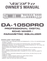 VocoPro DA-1050 PRO Owner's manual