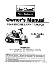 Cub Cadet 1030 User manual