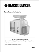 Black & Decker JE55 User manual