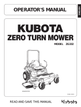 Kubota ZG332 User manual