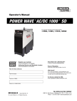 Lincoln Electric Power Wave AC/DC 1000 Operating instructions