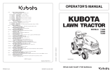 Kubota T2080 User manual