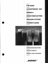 Bose Acoustimass SE-5 Series II Owner's manual