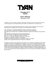 Tyan THUNDER LE-T User manual