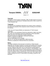 Tyan Tempest i5000XL S2692ANR User manual