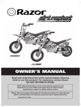 Razor Dirt Rocket MX350 Owner's manual