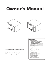 ACP Commercial Microwave Oven Owner's manual