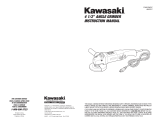 Kawasaki 690155 4 1/2" ANGLE GRINDER User manual