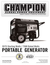 Champion 41537 Owner's Manual & Operating Instructions