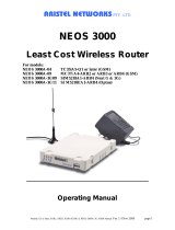 Aristel NEOS 3000A-3G09 Operating instructions