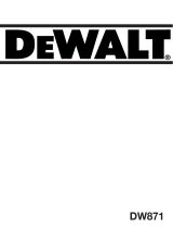DeWalt DW871 T 1 Owner's manual