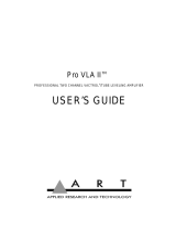 Art Pro VLA II User manual