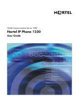 Nortel 1230 IP Phone (TEXT) Owner's manual