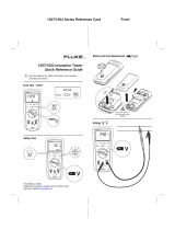Fluke 1503 Insulation Resistance Meter User guide