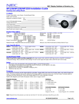 NEC NP1250 Owner's manual