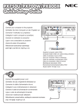 NEC PX800X Owner's manual