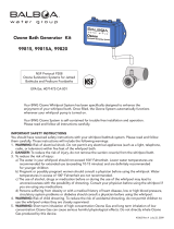 Balboa Ozone Bath Generator Kit 99815, 99815A, 99820 User manual