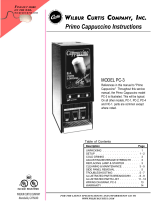 Curtis PC-3 Primo Cappuccino Dispenser PC-3 Primo Cappuccino Dispenser User guide
