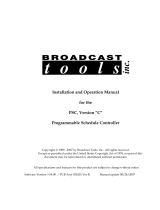 Broadcast Tools PSC Owner's manual