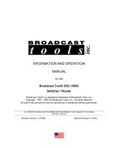 Broadcast Tools SS 2.1 BNC Owner's manual