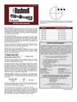 Bushnell Trophy Mil Dot Owner's manual