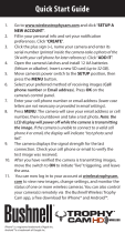 Bushnell Trophy Cam HD Wireless - Quickstart Guide - 119599C Owner's manual