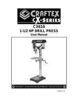 Craftex CX Series CX610 Owner's manual