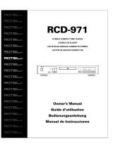 Rotel RCD-971 Owner's manual