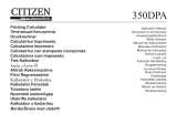 Citizen 350DPA User manual